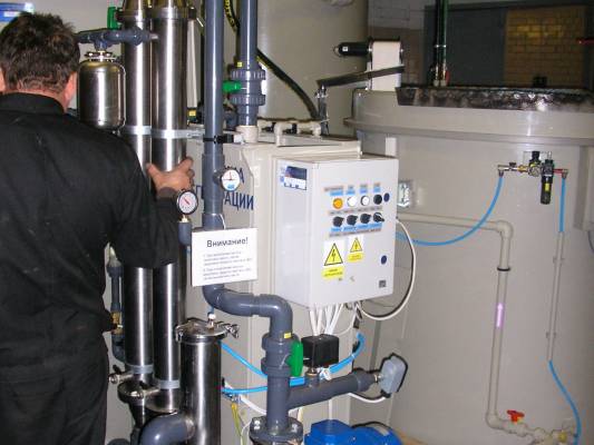 Установка регенерации обезжиривающих растворов